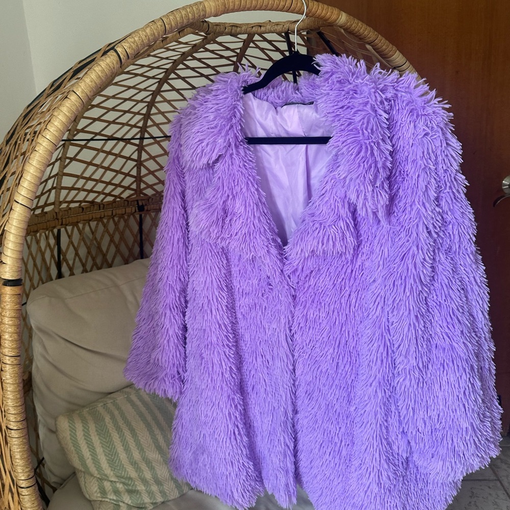 Trendy Boutique Lilac Teddy Jacket for Halloween Dress Up